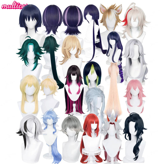 Genshin Impact Wigs Scaramouche Tighnari Kazuha Xiao Raiden Shogun Al Haitham Kaveh Cyno Aether Lumine Columbina Cosplay Wig Good Vibrations