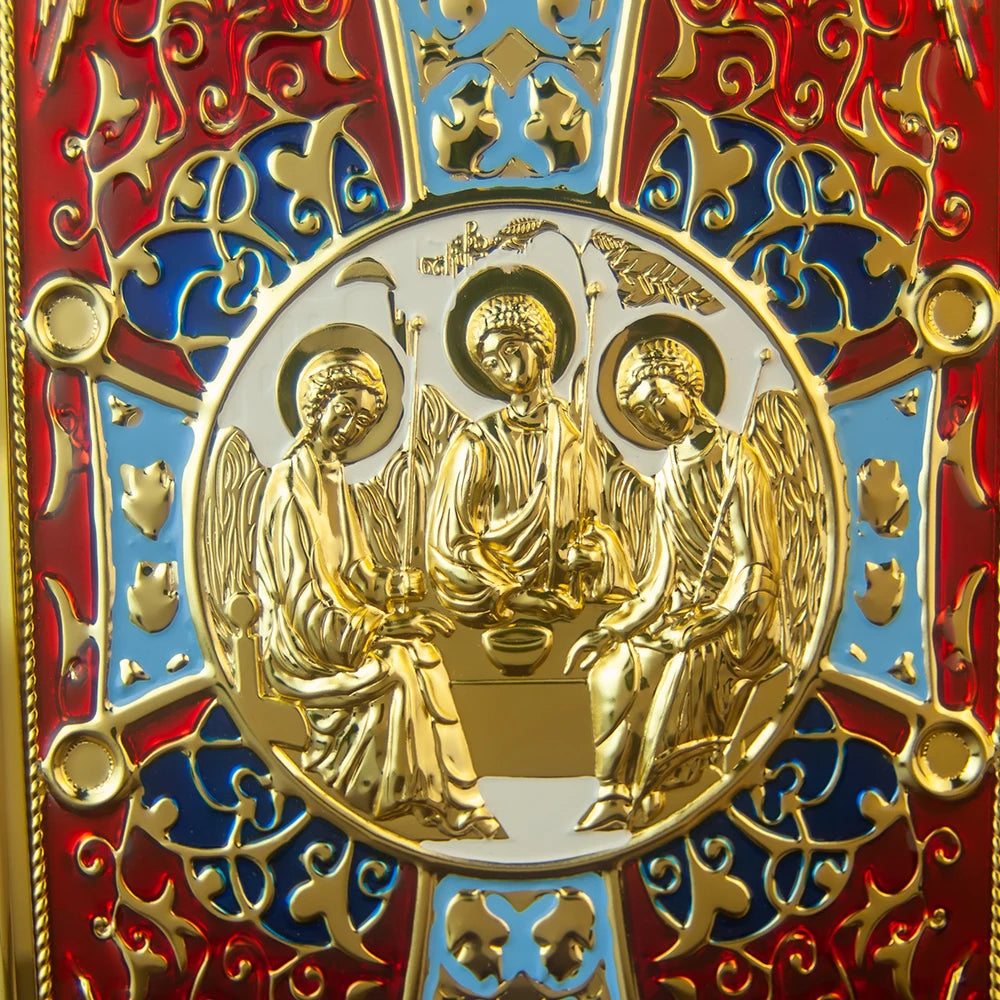 HTISOK Eastern Orthodox Holy Scriptures Gospel Book Cover  For Church With High Quality Handmade And Gold Plating Good Vibrations