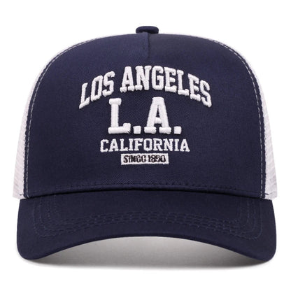 LOS ANGELES embroidered men's and women's outdoor sports event cap American trucker net hat trend fashion Good Vibrations
