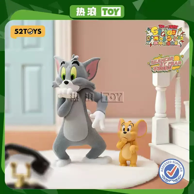 52toys New Product Tom And Jerry Mental State Tasting Blind Box Office Desktop Decoration Model Birthday Gift Children'S Gift Good Vibrations