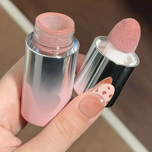 Herorange Liquid Blush Stick, with Sponge Tip, Suitable for Lips and Cheeks, Waterproof and Long-Lasting Color Correction, Suitable for All Skin Color, with Brightening Effect, Birthday Gift, Valentine's Day Gift Net Content Good Vibrations