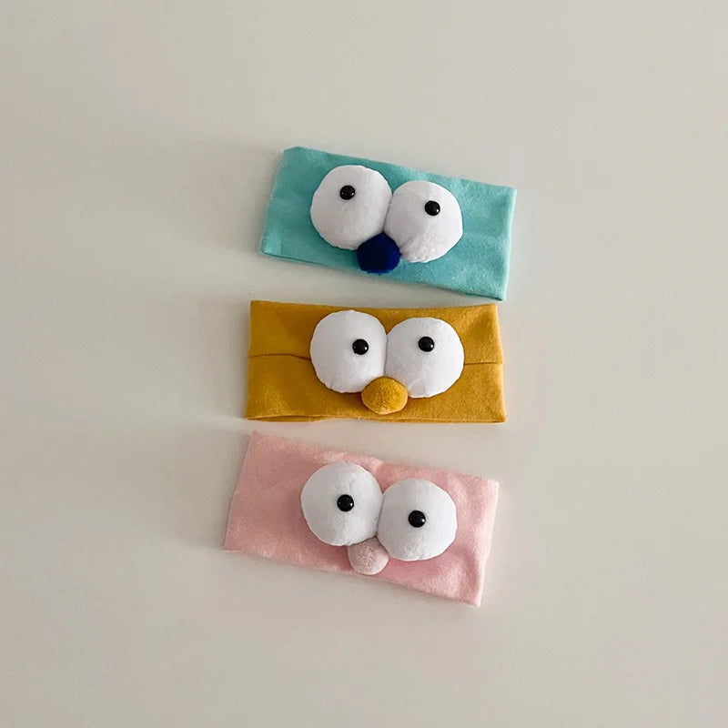 Big Eyes Cartoon Baby Hairband Kids Soft Elastic Nylon Headband Cute Children Hair Accessories Funny Toddler Headdress Headwear Good Vibrations