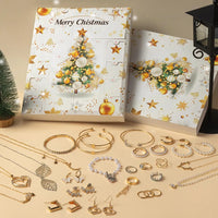 Jewelry Advent Calendar 2025 24 Day Countdown To Christmas Calendar Trendy Jewelry Set For Adult Women Teen Girls Party Gifts Good Vibrations
