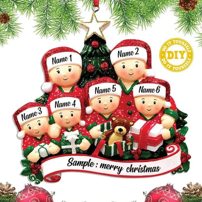 Christmas Tree Hanging Ornaments DIY Personalised Holiday Home Decor Gifts Navidad New Year 2026 Christmas Decorations for Home Good Vibrations