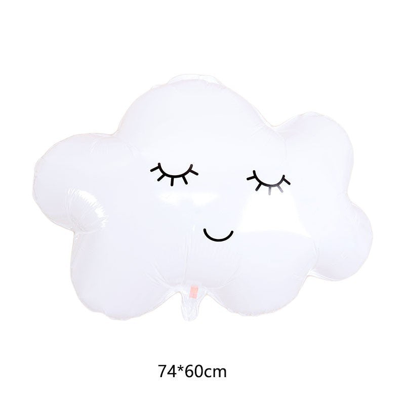 Super Cute Sun Clouds Rainbow Balloons Birthday Party Decor Kids Toys Gifts Air Globos Cartoon Large Size Helium Balloon Decor Good Vibrations