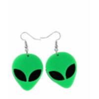 Halloween Costume Accessories Alien Glasses Alien Drop Earrings Alien Silicone Bracelet Good Vibrations