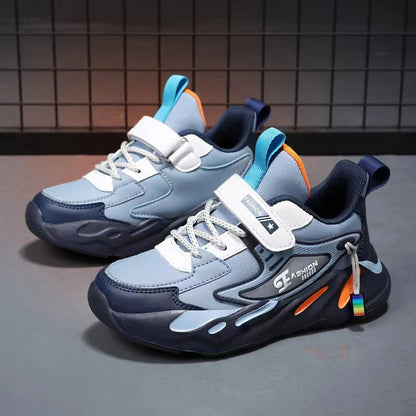 New Children's Tennis Shoes Students Scool Shoes Fashion Boy's Sport Shoes Anti-slippery Soft-soled Sneakers For Kids Good Vibrations