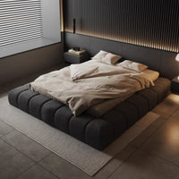 Frame High End Bed Aesthetics Tatami Minimalist Wedding Confortable Bed Master Bedroom Fashionable Design Muebles Furniture Good Vibrations