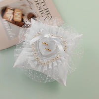 Wedding Ring Pillow  - Elegant Ring Bearer Cushion for Bride and Groom's Ceremonial Exchange Good Vibrations