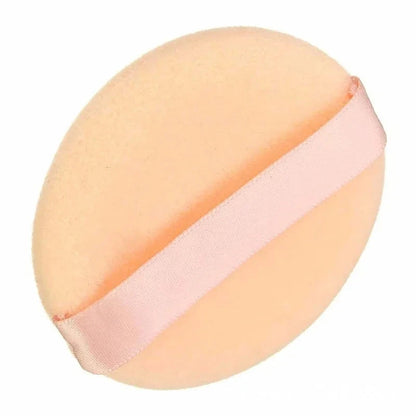 5pcs Round Facial Powder Foundation Puff ,Portable Soft Cosmetic Puff For Makeup Application, Beauty Tool Essential Make Up Good Vibrations