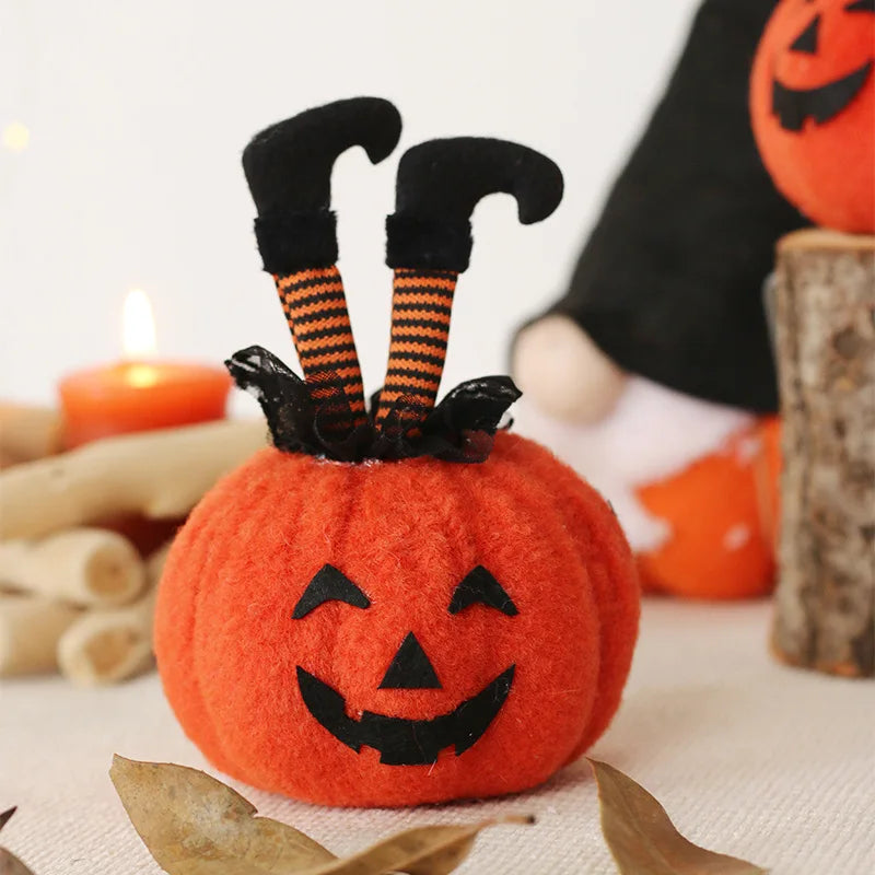 Halloween decorations creative witch feet pumpkin doll ornament ghost party atmosphere ornament home accessories Good Vibrations