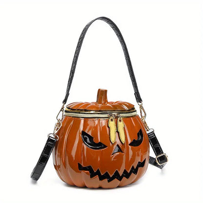 Pumpkin Purse, Novelty Purses for Women FunnyHalloween Purses and Handbags Pumpkin Crossbody Bag Good Vibrations