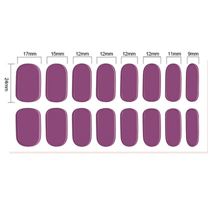 UV Semi-Cured Gel Nail Wraps Stickers Strips French Long Lasting Full Cover LED Gel Semi Cured Nail Sliders For Nail Extension & Good Vibrations