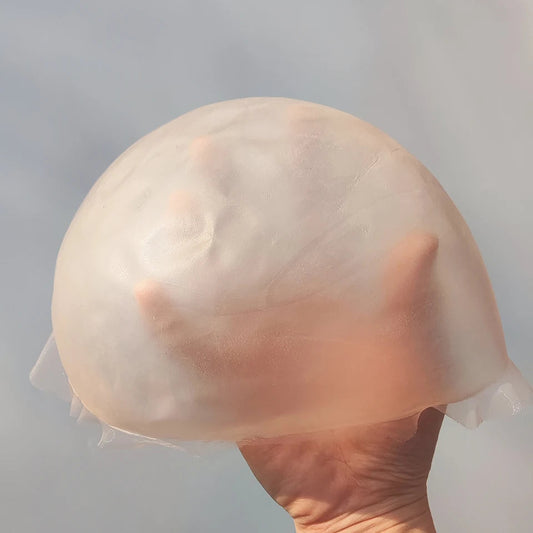 Wig Simulation Scalp,  PU Rubber Bottom Mesh Cap Imitation Biological Hair Block Mesh Bottom Material, For Making Men's Toupee w Good Vibrations