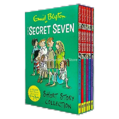 6 Books Enid Blyton The Secret Seven Adventure Detective Short Fiction Novel English Story Children's Literature libros Good Vibrations