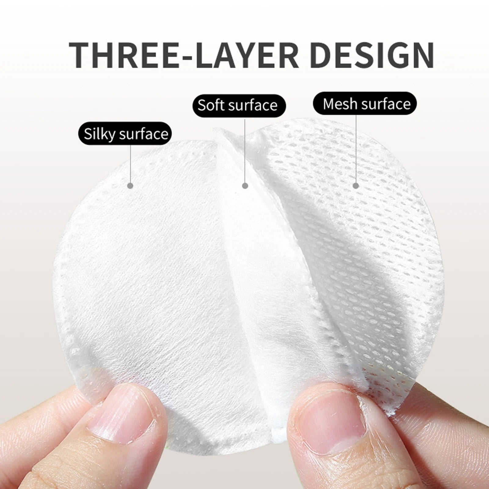 80/100/150Pcs Cotton Pads Disposable for Facial Make Up Nail Polish Remover Round Soft Face Cleansing Remover Makeup Tools Good Vibrations
