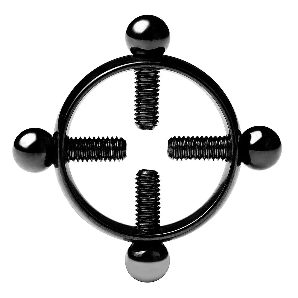 1Pcs Stainless steel cross nipple ring with adjustable nipple clip without piercing Good Vibrations