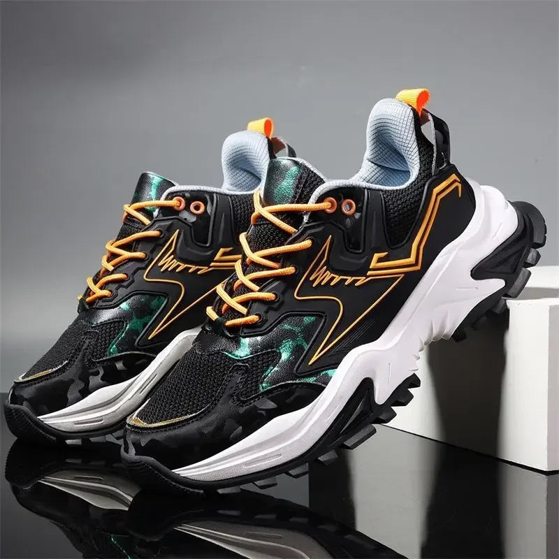 Men Sneakers Breathable Running Shoes 2025 Men Comfortable Black Casual Sneakers Outdoor Fashion Casual Shoes Zapatos De Mujer Good Vibrations