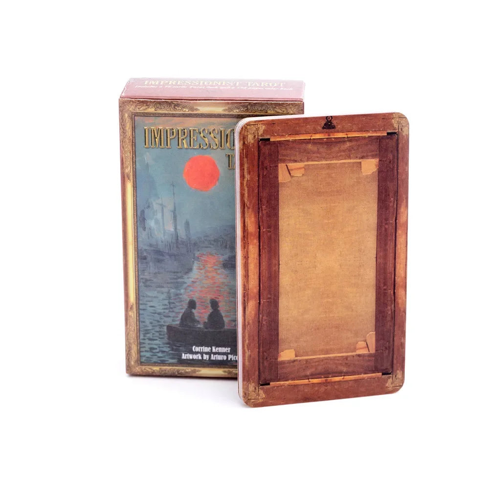 New Impressionist Tarot cards  A 78 Deck Oracle English Visions Divination fate Borad Playing Games Good Vibrations