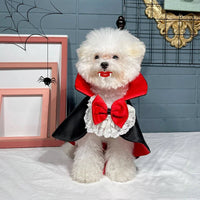 Halloween Pet Costumes Cosplay Vampire Cloak For Small Dog Cat Kitten Puppy Dress Kawaii Pet Clothes Cat Accessoties Gift Good Vibrations