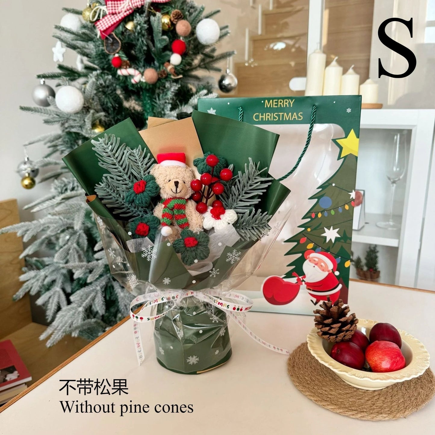 Christmas gift, finished teddy bear bouquet, birthday gift, gift for teacher, girlfriend, best friend, bouquet, souvenir Good Vibrations