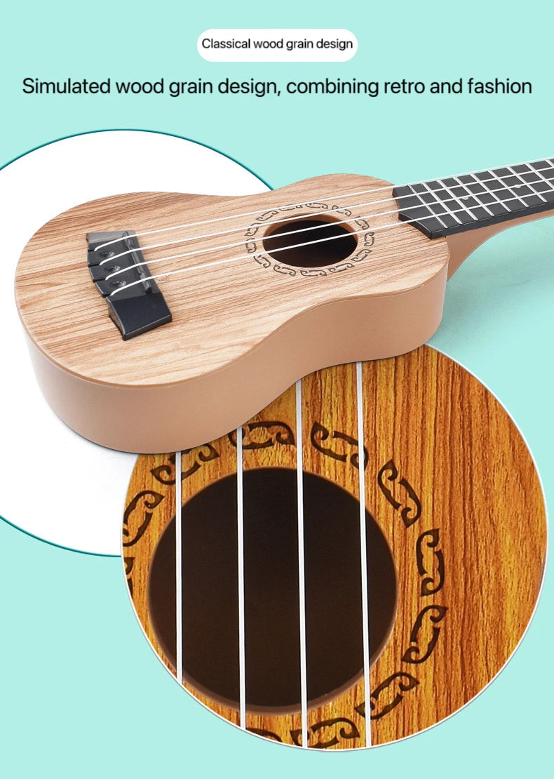 35cm Children Guitar Toy Can Be Used To Play Elementary Instruments With Paddles Simulating Yukrili Music Toys Good Vibrations