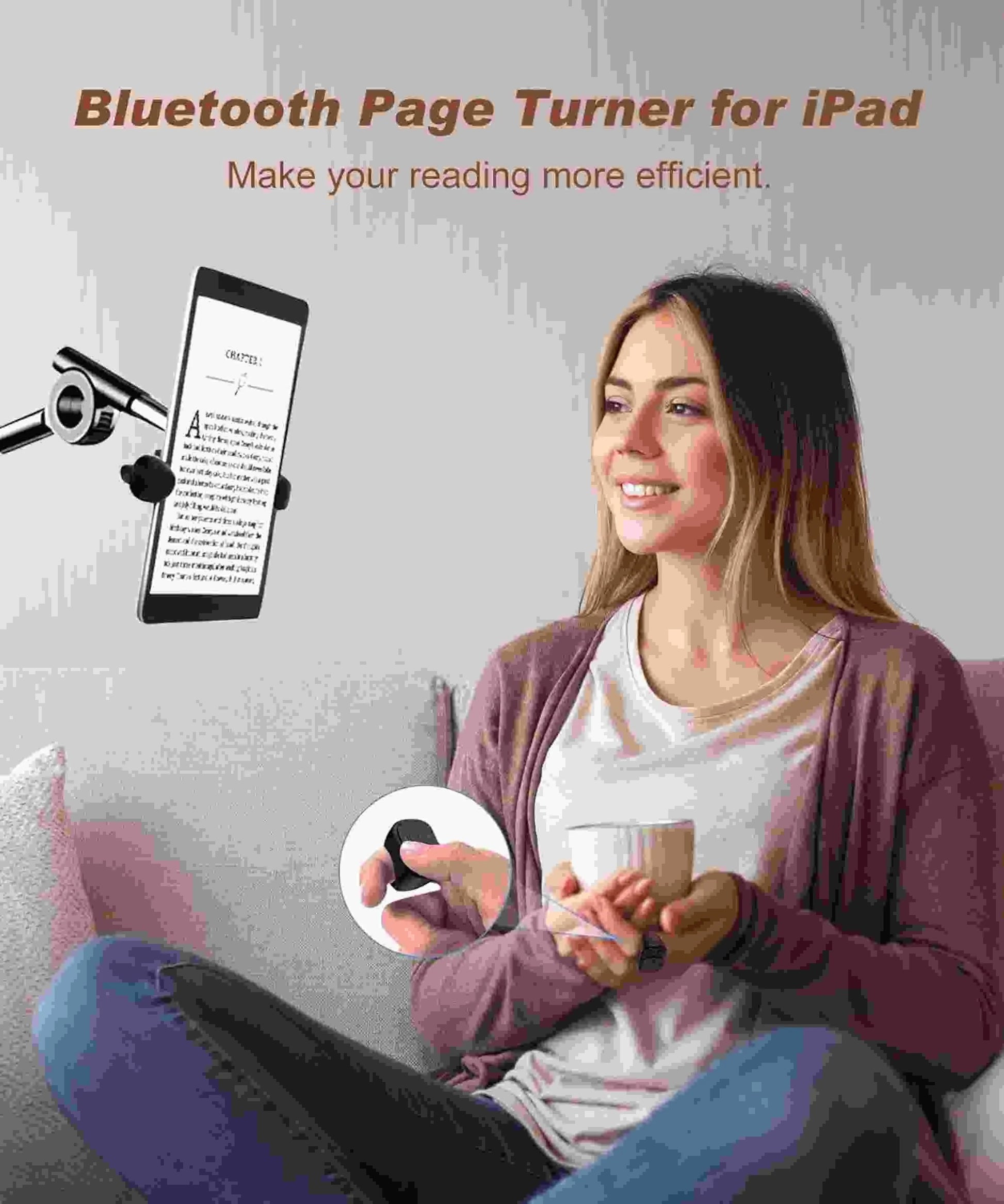 Tiktok Scrolling Ring Tiktok Remote Control Is Suitable for Iphone, iPad Bluetooth Page Turning Ring Roller, Both Camera Shutter, Short Video and Music Remote Control Function, Compatible with Ios and Android Phones Good Vibrations