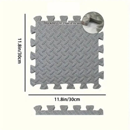 8/16 Pcs Foam Fitness Non Slip Yoga Mat Fitness Floor Tile Protection Pad Fitness Equipment Mat Suitable for Indoor Fitness Good Vibrations