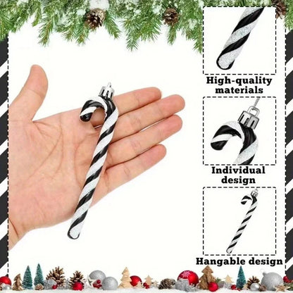 Christmas Acrylic Candy Canes Twisted Crutch Christmas Tree Hanging Ornaments New Year Party Home Decorations Kids Gift Navidad Good Vibrations