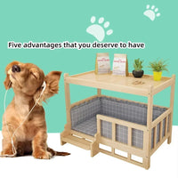 Simplicity Wooden Dog Bed Can Be Used As Bedside Table Dog Kennel Four Season Universal Environment protection Practical Pet Bed Good Vibrations