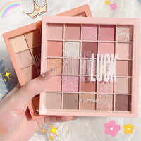 Cool Low Saturation Pure Wind 25 Color Eyeshadow Plate Pearl Matte Color Ins Affordable Makeup High Color Rendering Eyeshadow Good Vibrations