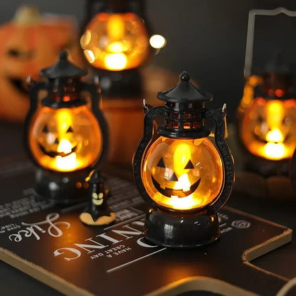 1-10PC Halloween Pumpkin Ghost Face Lamp Portable Skull Decoration Light for Bar Party Table Atmosphere Prop Halloween Decor Use Good Vibrations