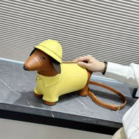 2025 new doll bag creative cute and funny hunting dog shaped contrasting color design sense niche single shoulder crossbody bag Good Vibrations