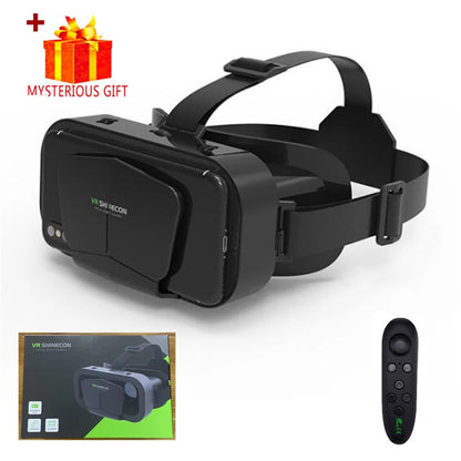 VR Glasses Virtual Reality Headset Viar Devices Helmet 3D Lenses Smart Goggles For Smartphones Phone Mobile Gogle Game Accessory Good Vibrations