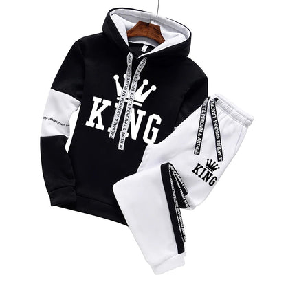 Quality Men Tracksuit Suit Autumn Winter Warm Hoodies Sweatshirt Men's Sportswear And A Pair of Pants Hop Hip Pullover Hot Sales Good Vibrations