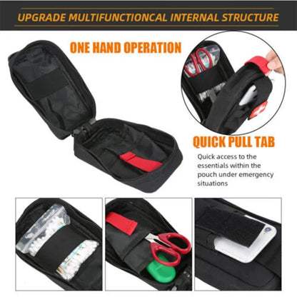 IFAK Trauma Survival Kit First Aid Medical Pouch Emergency Survival Gear Equipment with Molle Car Travel Hiking Tourniquetrats Good Vibrations