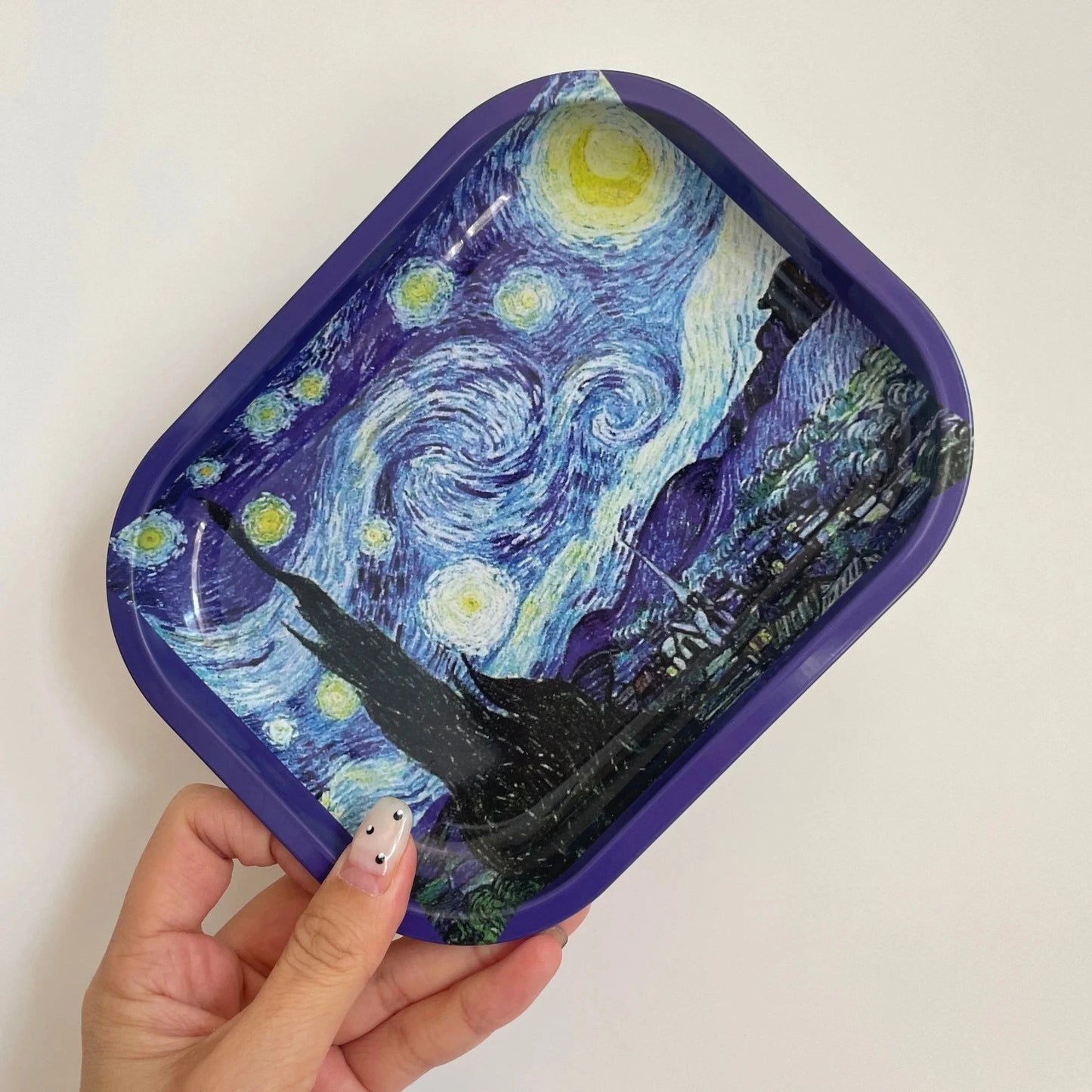 7x5.5inch Rolling Tray Tobacco Smoke Accessories Good Vibrations