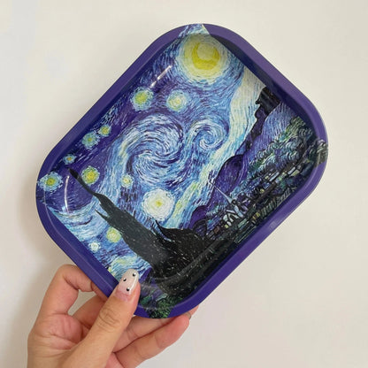 7x5.5inch Rolling Tray Tobacco Smoke Accessories Good Vibrations