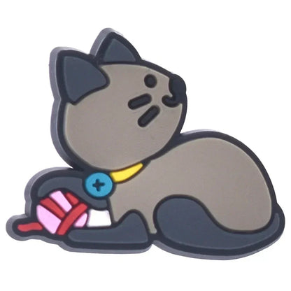Shoe Charms for Crocs Accessories
 Pet Cat Shoes Charm for Croc Decorations Pins Men Accessory Jeans Woman Clogs Clips Badges Good Vibrations