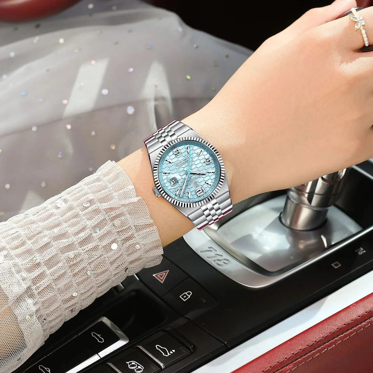 POEDAGAR Elegant Women's Watches High Quality Luxury Watch For Ladies Luminous Waterproof Date Women Quartz WristWatch Reloj+Box Good Vibrations