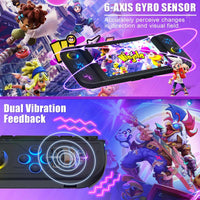 BT 5.2 Switch Joy Controller L/R RGB LED Joypad Gamepad For Nintend Switch/Oled/Lite Joystick with Dual Vibration 6-Axis Wake up Good Vibrations