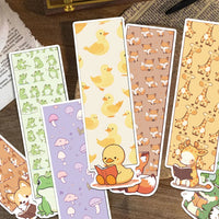 30pcs Cartoon Cute Animals Bookmarks Reading Books Tagged Students Stationary Supplies DIY Aesthetic Bookmarks Creative Gifts Good Vibrations