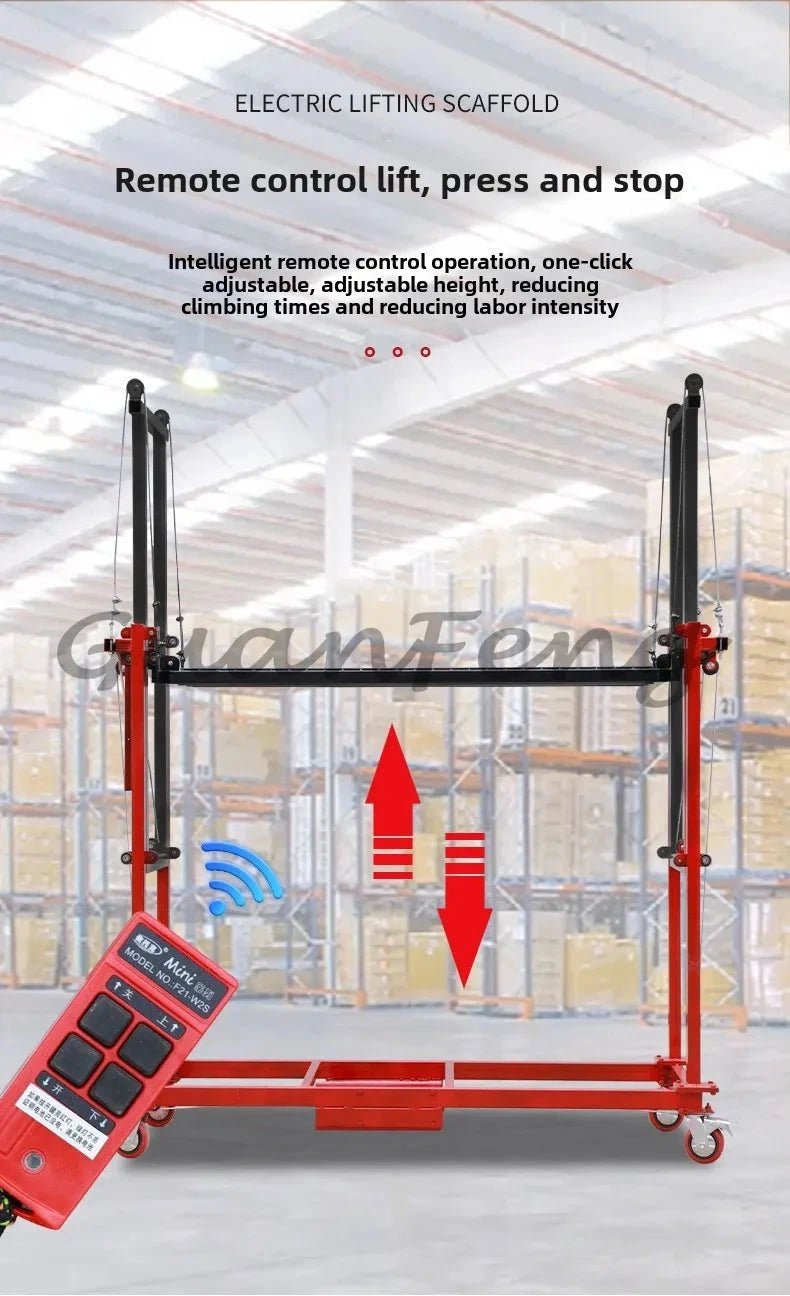 Electric Scaffolding Lift Mobile Foldable New Lifting Platform Indoor and Outdoor Decoration Construction Site Hoist Good Vibrations