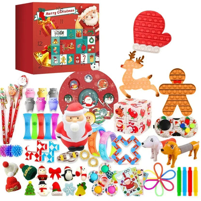 Christmas Advent Calendar for Kid girls boys gift Set for Chritmas Party 24 Days Countdown Calendar calendario de adviento Good Vibrations