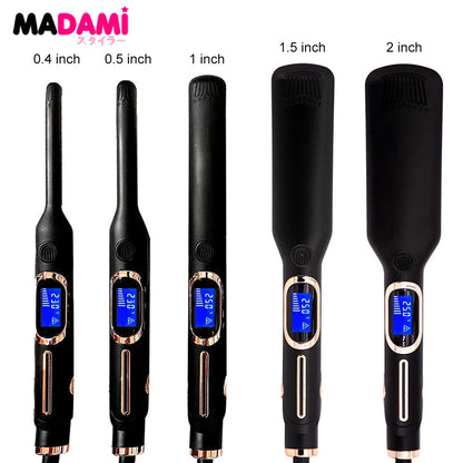 Hair Straightener Curler Professional High Temperature Fast Heating 450℉ / 480℉ Keratin Treatment Hair Flat Iron Dual Voltage Good Vibrations