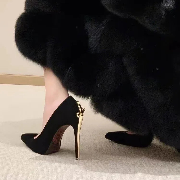 Sexy High Heels for Women 2026 New Stylish Pointed Toe Stiletto Elegant Niche Single Shoes Good Vibrations