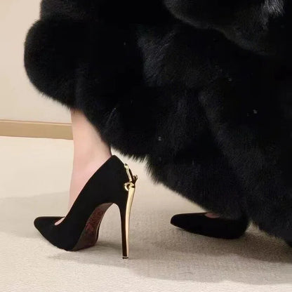Sexy High Heels for Women 2026 New Stylish Pointed Toe Stiletto Elegant Niche Single Shoes Good Vibrations