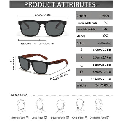 KAROS Sunglasses Men/Women Polarized Square Mirror Brand Design Luxury UV400 SunShade Unisex Fishing Driving Cycling Hiking Good Vibrations
