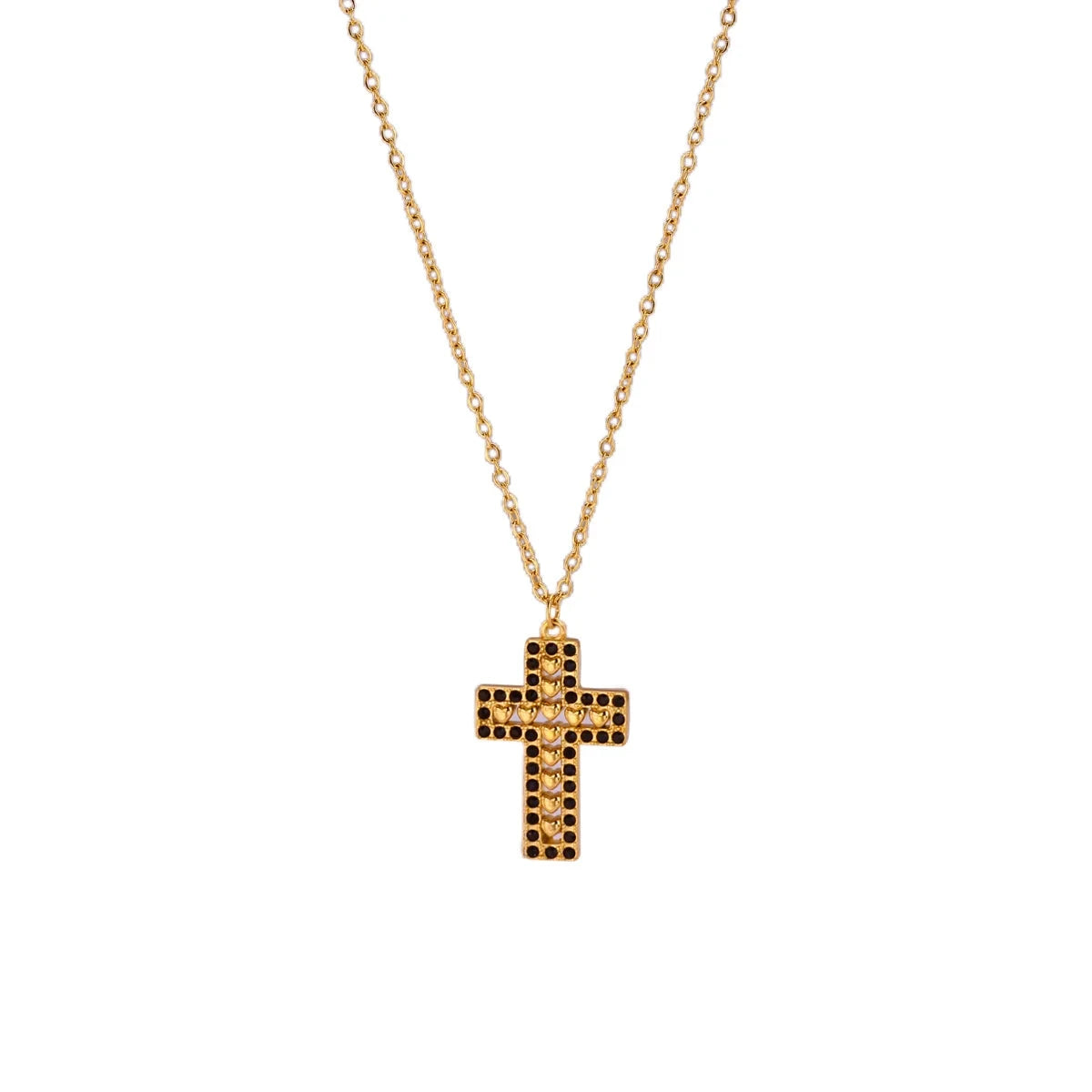 Cross Necklace For Women Bohemian Jesus Virgin Mary Choker Boho Zircon Collars Stainless Steel Long Chain New In Neck Jewelry Good Vibrations