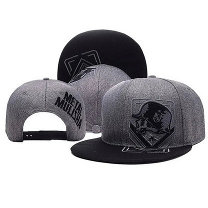 Unisex Helmeted Man Embroidery Hip-hop Hats Spring and Autumn Outdoor Adjustable Casual Baseball Caps Sunscreen Hat Good Vibrations